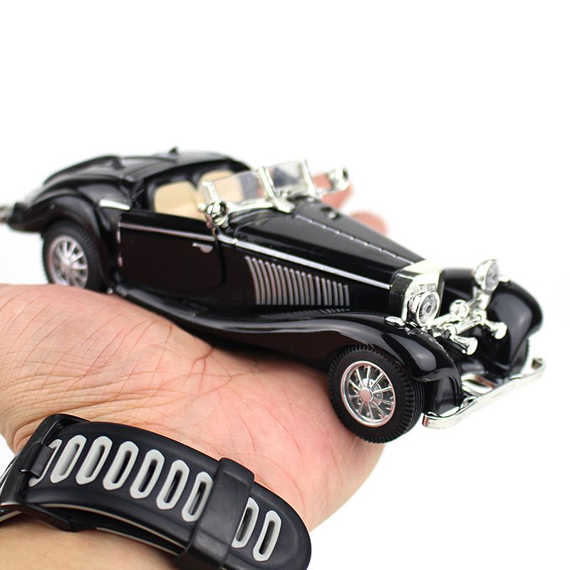 1:28 Liga Clássico Carro Vintage 500K Modelo de Carro Estático Coleção Presente Bolo Enfeite_voghion.com