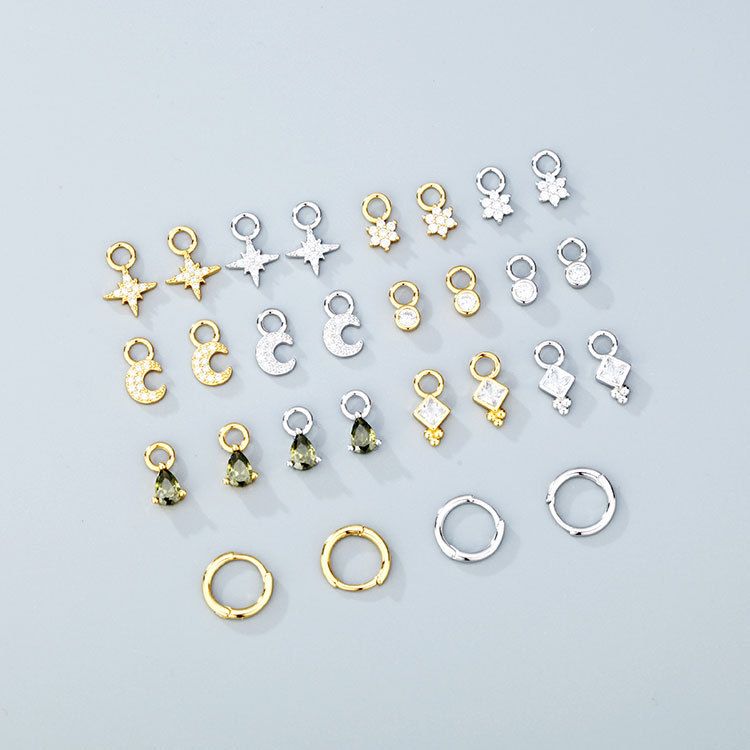 Orecchini pendenti in argento sterling per donna, stile Ins, nicchia di fascia alta, gioielli per orecchie resistenti allo sbiadimento_voghion.com