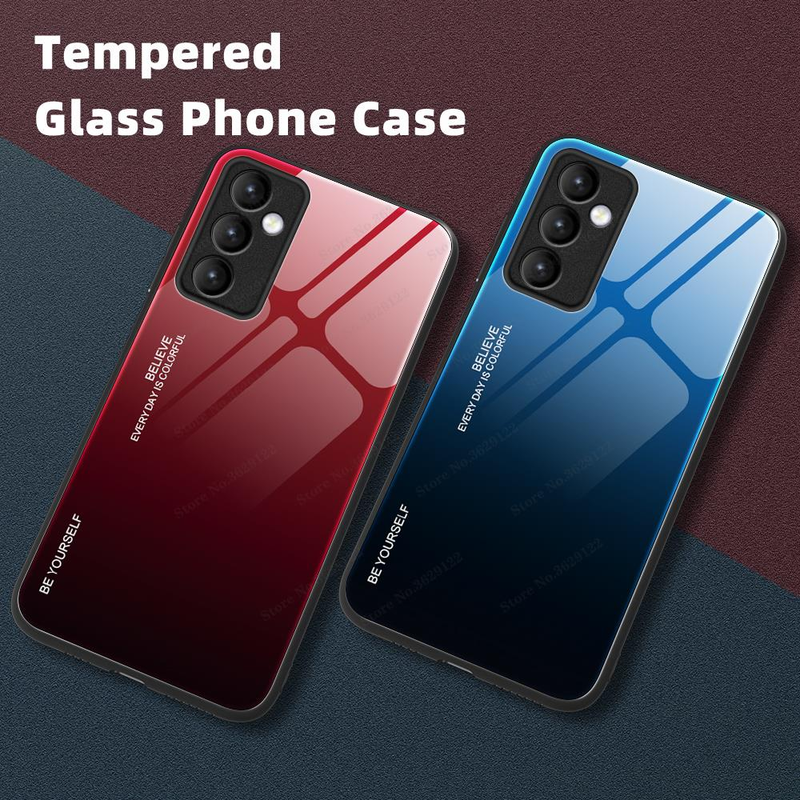 Voor Samsung Galaxy S22 Ultra Case Cover Voor Samsung S22 Plus S 22 S22 Case Gradient Glass Beschermend_voghion.com