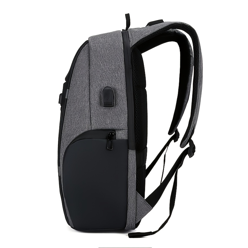 Zaino per laptop con borsa antifurto da uomo da 1 pezzo, borsa da lavoro di grande capacità per viaggi, zaino di ricarica USB_voghion.com