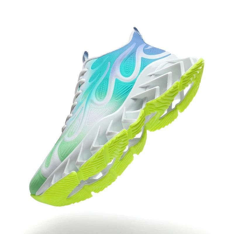 Custom Men Fashion Casual Sneakers Height Increasing Soft Lightweight Blade Sports Running Shoes for Man Closed Runner_voghion.com