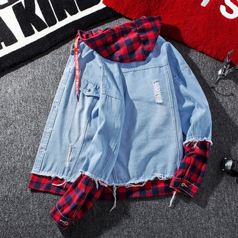 Men's Denim Winter New Loose Korean Style Trendy Handsome Jacket Student Tops Spring And Autumn_voghion.com