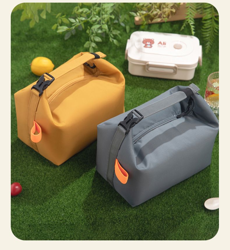 Waterproof Lunch Box Insulation Bag, Foldable Picnic Handbag, Portable Lunch Bag For Work, Large Capacity Insulation Bag_voghion.com