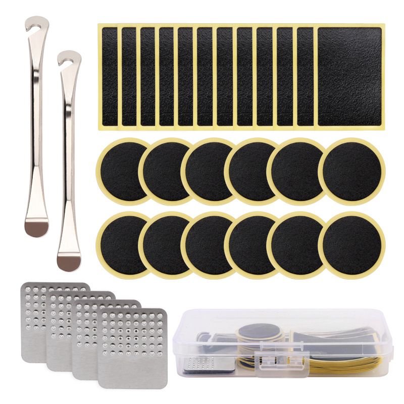 Kit d'outils pour vélo, démonte-pneus, kit de réparation de pneus, outil de réparation de pneus, réparation rapide de pneus, colle de voiture, pièce de réparation de pneus sans colle_voghion.com