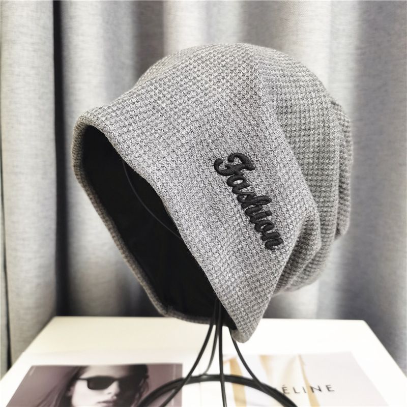 Hat for both men women spring autumn season, with embroidered letters bun hat in trendy style. It's a pile of hats to_voghion.com