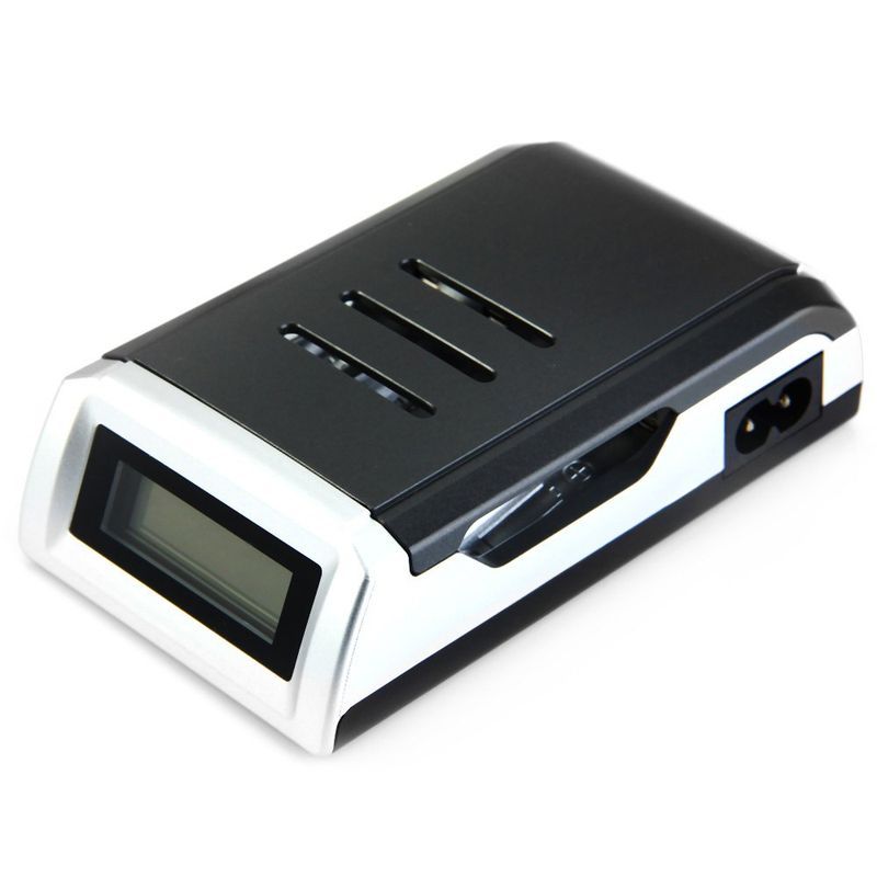 C905W 4 slot di ricarica indipendenti Caricabatterie LCD con chip intelligente per 1-4 batterie AA / AAA NiCd NiMh_voghion.com