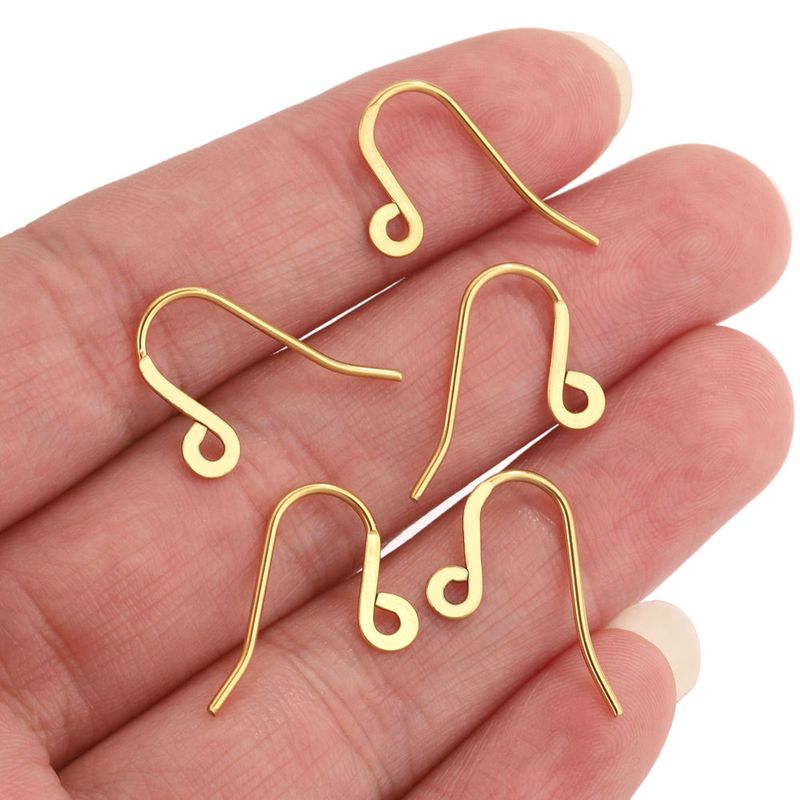 Gancio per orecchini in acciaio inossidabile, accessori fai da te per la creazione di gioielli_voghion.com
