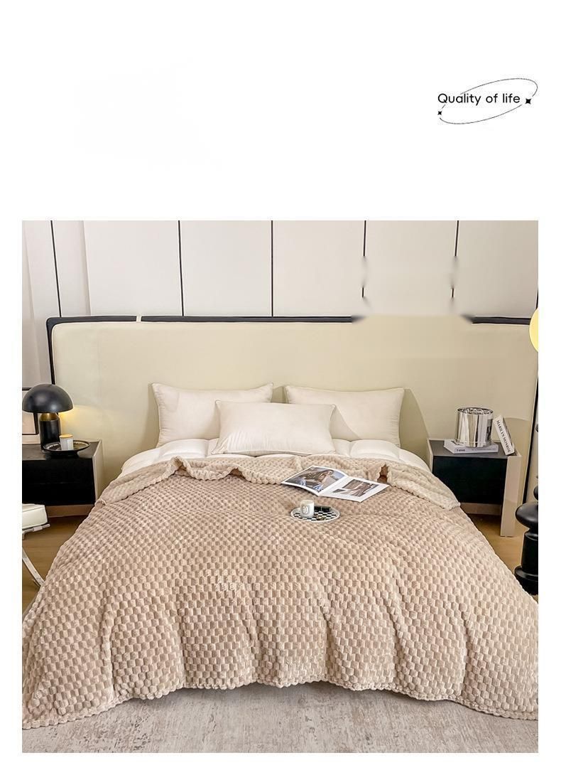 2025 Nuovo Autunno Inverno Tartaruga Dorata Latte Cristallo Velluto Tempo Libero Ufficio Coperta Pisolino Caldo Lenzuolo Ispessito_voghion.com