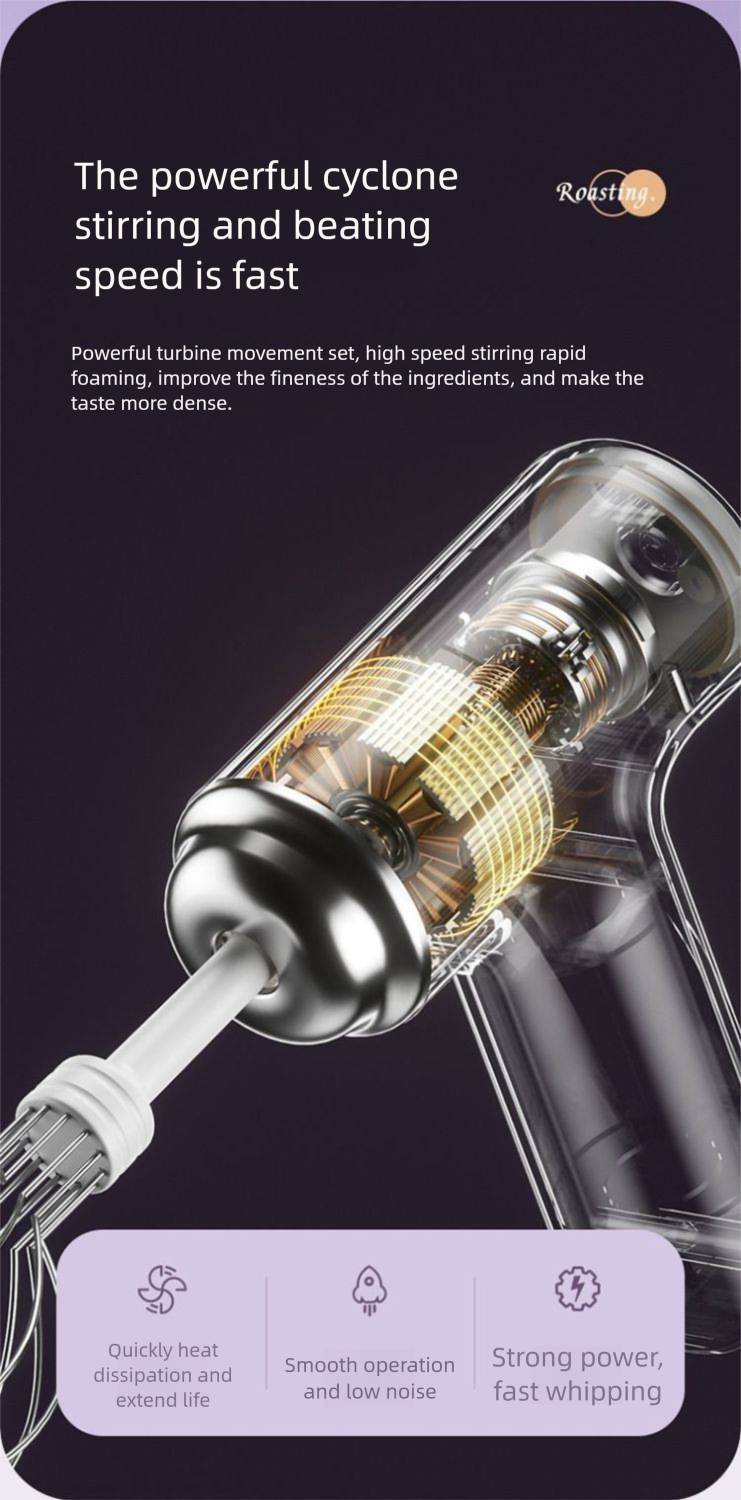Xiaomi Electric Beater Wireless Small Household Automatic Handheld Egg Cream Baking Mixer_voghion.com