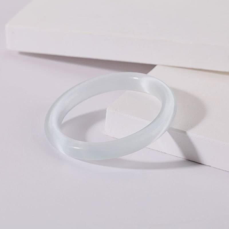 Braccialetto da donna con cristalli di agata, colore bianco chiaro di luna, di alta qualità, trasparente, effetto ghiaccio, con occhio di gatto_voghion.com