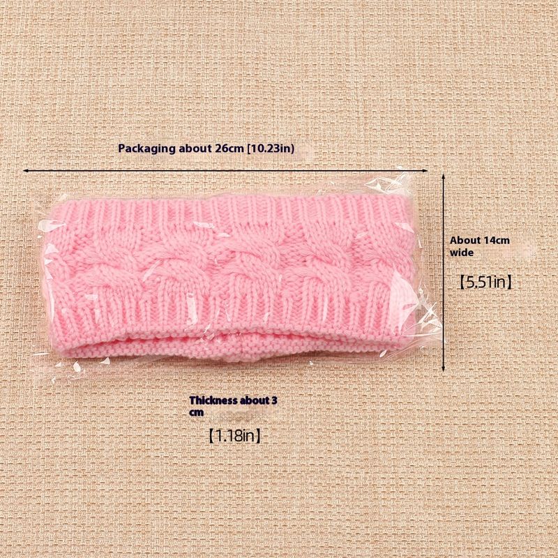 Bandeau en peluche tricoté en laine frite torsadée, couvre-chef élargi pour hommes et femmes, automne et hiver, chaud, sport, oreille_voghion.com