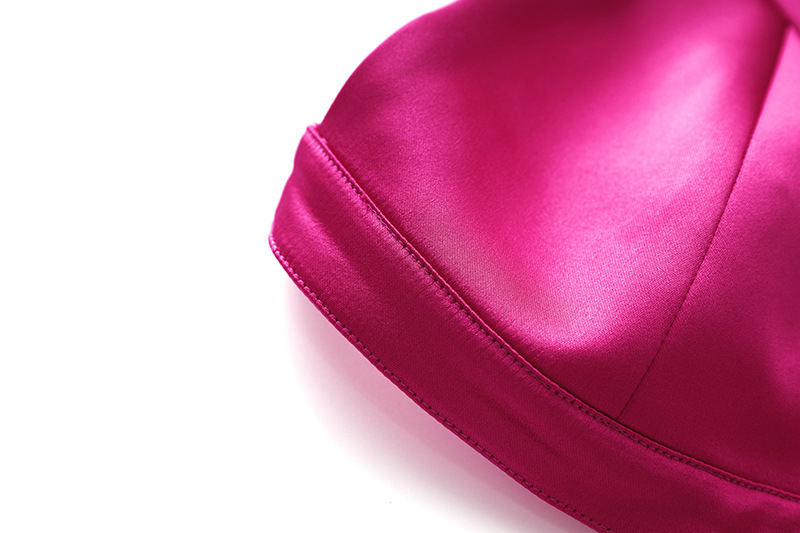 Feminino high-end francês retro primavera e verão estilo cetim brilhante nicho design terno jaqueta colete saia curta conjunto de três peças_voghion.com