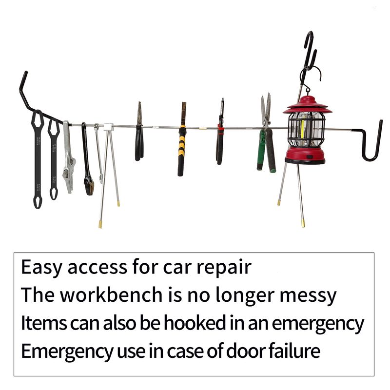 Car emergency use kit, camping lamp maintenance lamp bracket, brake caliper hook, fifth wheel pin puller, multi-functional vehicle maintenance parts b_voghion.com