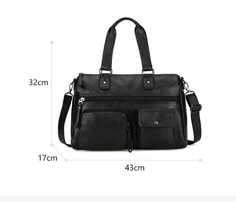 Borsa da viaggio portatile da viaggio d'affari di grande capacità portatile a breve distanza in PU da uomo_voghion.com
