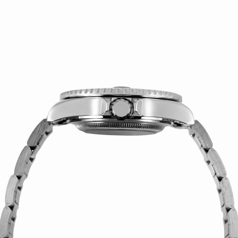 Automatische mechanische Herrenuhr mit leuchtenden Zeigern, Datumsanzeige, Skelettzifferblatt und Edelstahlarmband. Stahlarmbanduhr für Herren_voghion.com