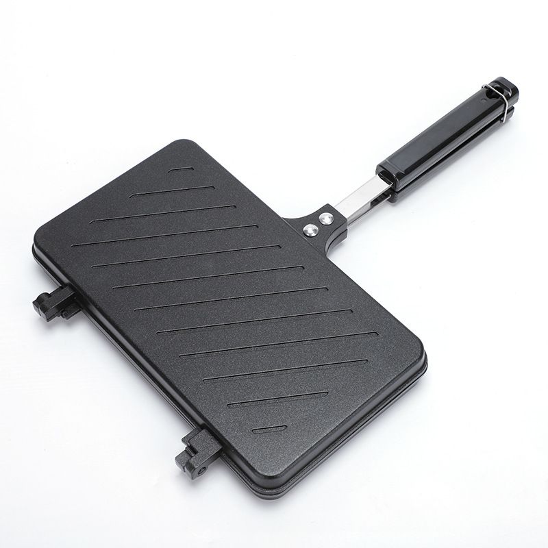 Sandwich Baking Pan Bread Toast Mold Double Sided Non Stick Frying Pan Household Gas Multi Function Breakfast Pot_voghion.com
