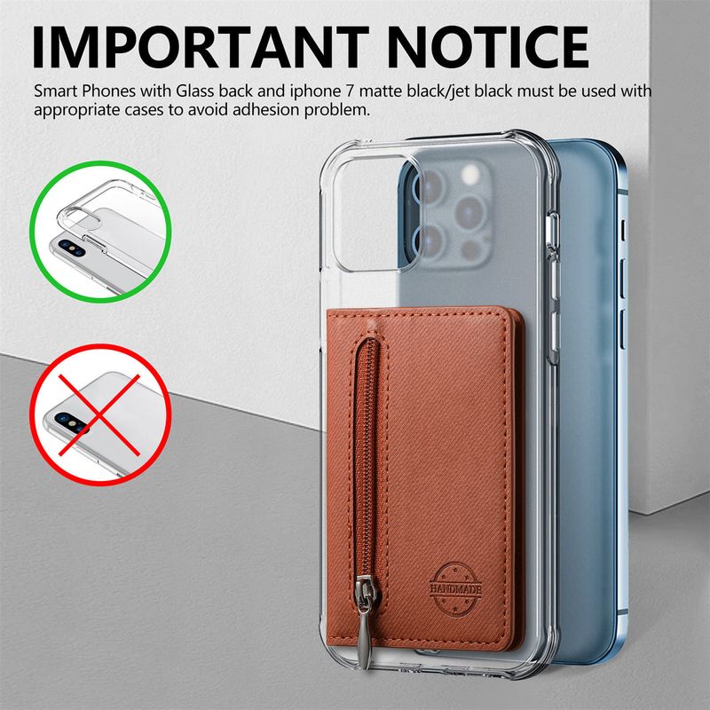 TechGlobe Flip-Hülle mit beidseitiger Öffnung, RFID-Diebstahlschutz, Münzclip, Geschenktüte, Klebeaufkleber und Handykartenhalter_voghion.com