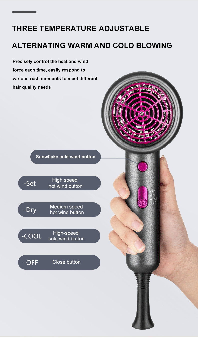 Goedkope Belen Populaire 1800W EU US Plug Salon Blow Sets Drie snelheden Elektrische droger Haarstylingtool_voghion.com