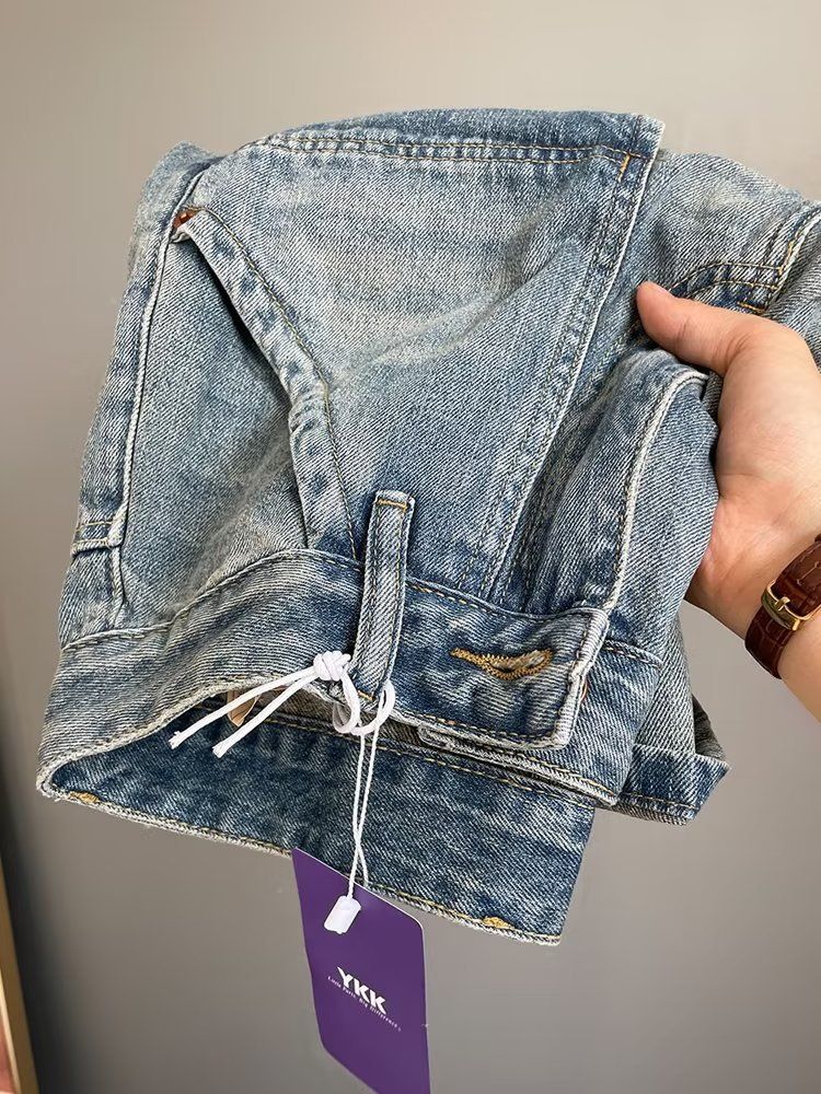 Herrenbekleidung 2024 High Street Denim Shorts Herrendesign Nischen-Sommer-Shorts Herren-Lockere mittellange Hose Einteiler Dropshipping_voghion.com