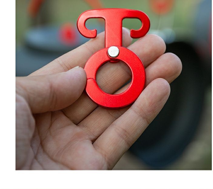 Aluminum Alloy New Quick Release Camping Wind Rope Claw Self-locking Hook Round Automatic Closure O-ring Buckle_voghion.com