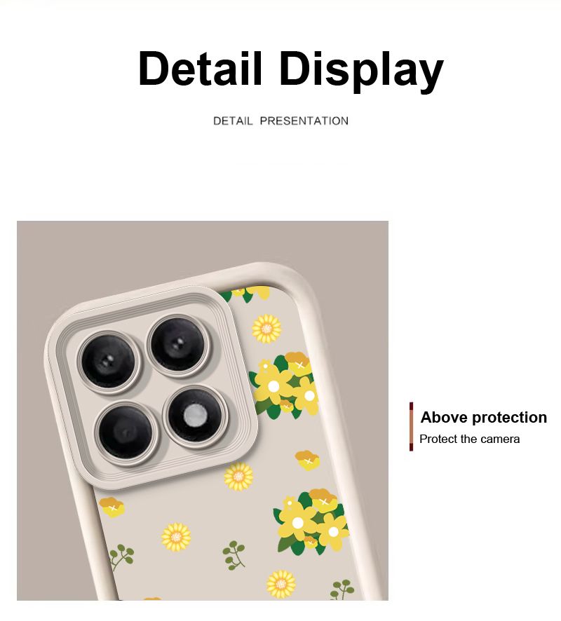 Rustikale kleine Blume für Xiaomi 13T 14T Pro Redmi Hinweis 13 9 10 12 14C K70E 9S Poco F5 5G X5 X6 C65 M6 Weiche Silikon-Telefonhülle_voghion.com