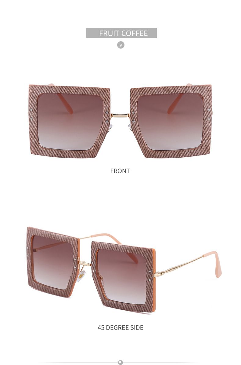 Lunettes de soleil pour hommes et femmes Lunettes de soleil à monture carrée à jambes fines Lunettes de soleil pour femmes Lunettes de soleil pour femmes_voghion.com