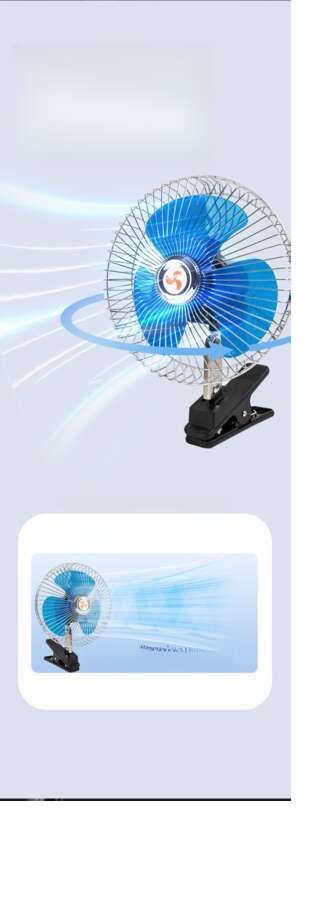 Ventilatore elettrico universale per auto, 24 V, 12 V, per il raffreddamento estivo degli interni._voghion.com