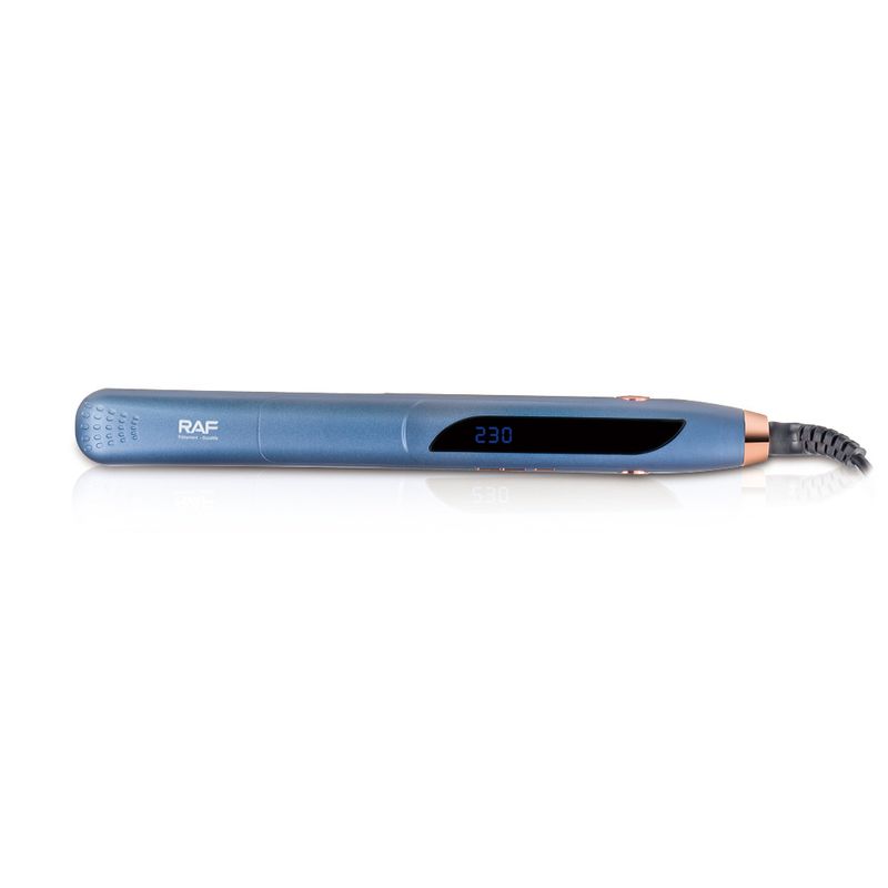 RAF New 2-in-1 Iron Straightener Ceramic Plate For Dry Wet Use, Large Curling And Bangs Styling Tool_voghion.com