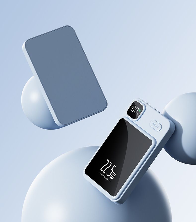 Magnetic Wireless Power Bank 20000mAh With PD22.5W Fast Charging, Slim Portable External Battery For IPhone & Android, Compatible With MagSafe_voghion.com