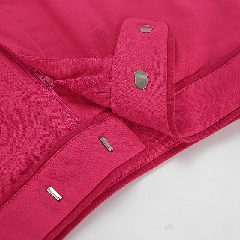 Completo da donna a maniche lunghe in cotone e lino da pendolare per donna, set casual con camicia rosa e pantaloncini in due pezzi_voghion.com