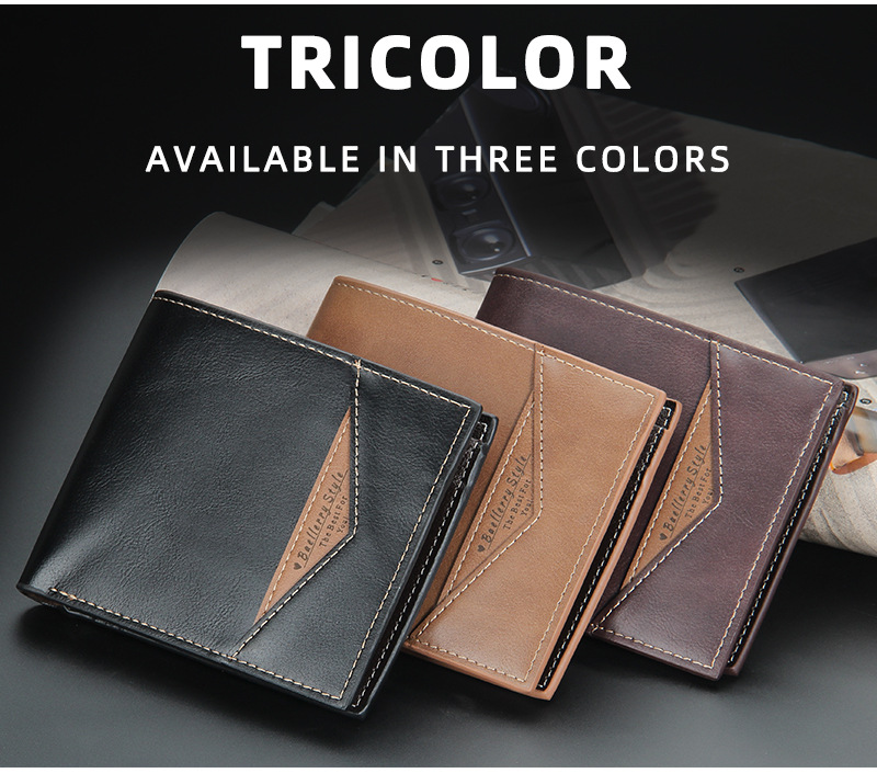 Baellerry2023 Nuovo portafoglio corto da uomo Porta carte multi-carta alla moda semplice_voghion.com