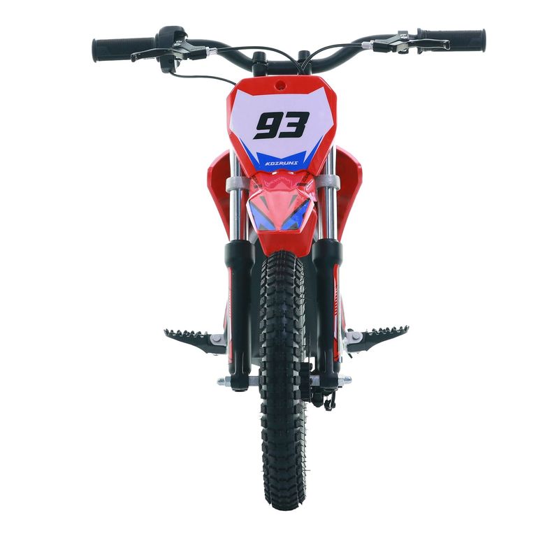 MX-E350 - Motocross Bike For Aged 4-8, 350W Internal Transmission Chassis, Maximum Driving Range Of 18km, RGB Support, Front And Rear Shock Springs And Mechanical Disc Brakes_voghion.com