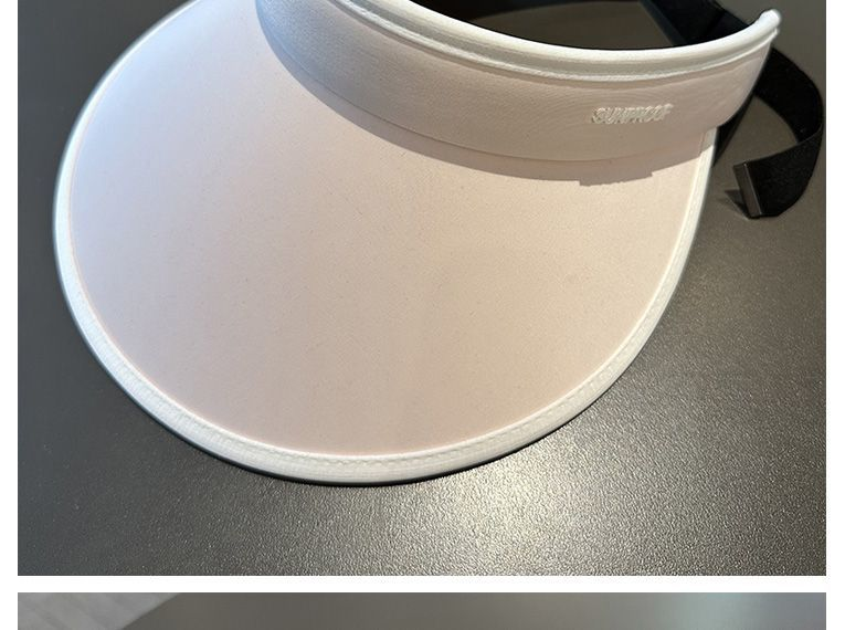 Tom sommarhatt damsolskyddshatt med stor brätte hopfällbar hårbåge solhatt UV-beständig ansiktsblockerande solhatt_voghion.com