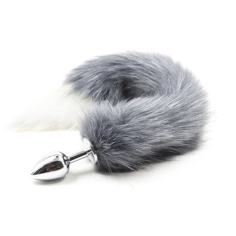 Productos sexuales con cola de pelo artificial, juguetes sexuales para mujeres, plumas de zorro de metal, juguetes para coquetear._voghion.com