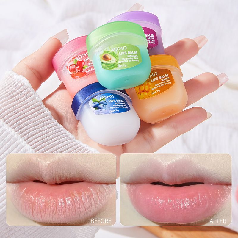 ADMDMSDS 8 Moisturizing Fruit Flavor Balm Lip Mask Set_voghion.com