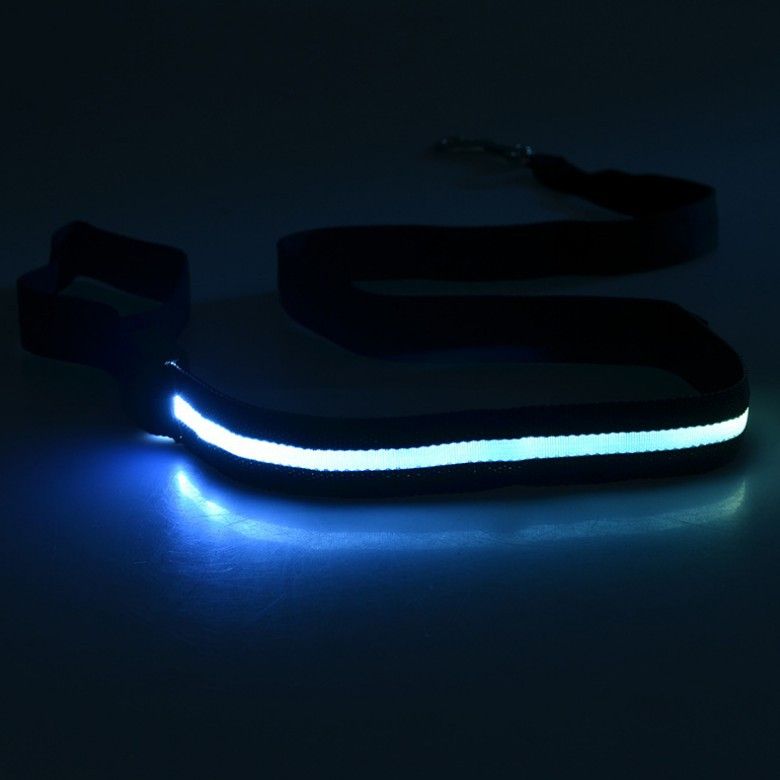 LED Pet Harness Light-Up / USB Flashing Light Leash Dog Rope_voghion.com