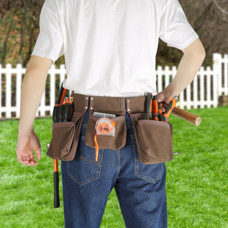 From 29 54 Pockets Heavy Dual Tool Tool Inches Hammer To Belt Tool Bag Pouch Leather Loops With Inches Duty Adjusts 13 Bag For_voghion.com