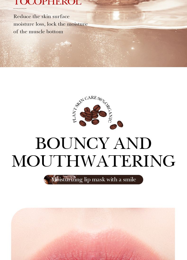 SADOER Coffee Moisturizing Lip Mask (New) 5.8g Care Lip Fading Lip Pattern Moisturizing Moisturizing Lip Mask_voghion.com