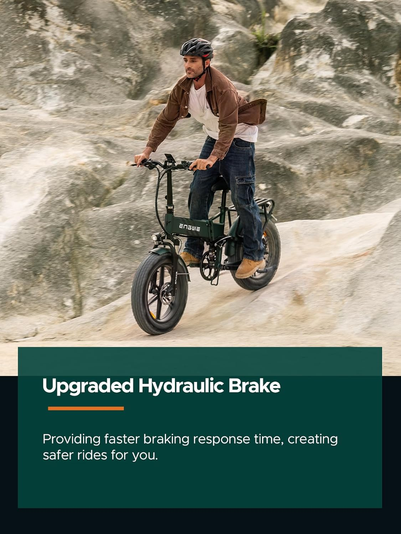 ENGWE ENGINE PRO 2.0 Folding Electric Bicycle 750W with 20 x 4.0 Inch Fat Tire, 16 Ah Removable Battery,Full Suspension, 8 Gears_voghion.com