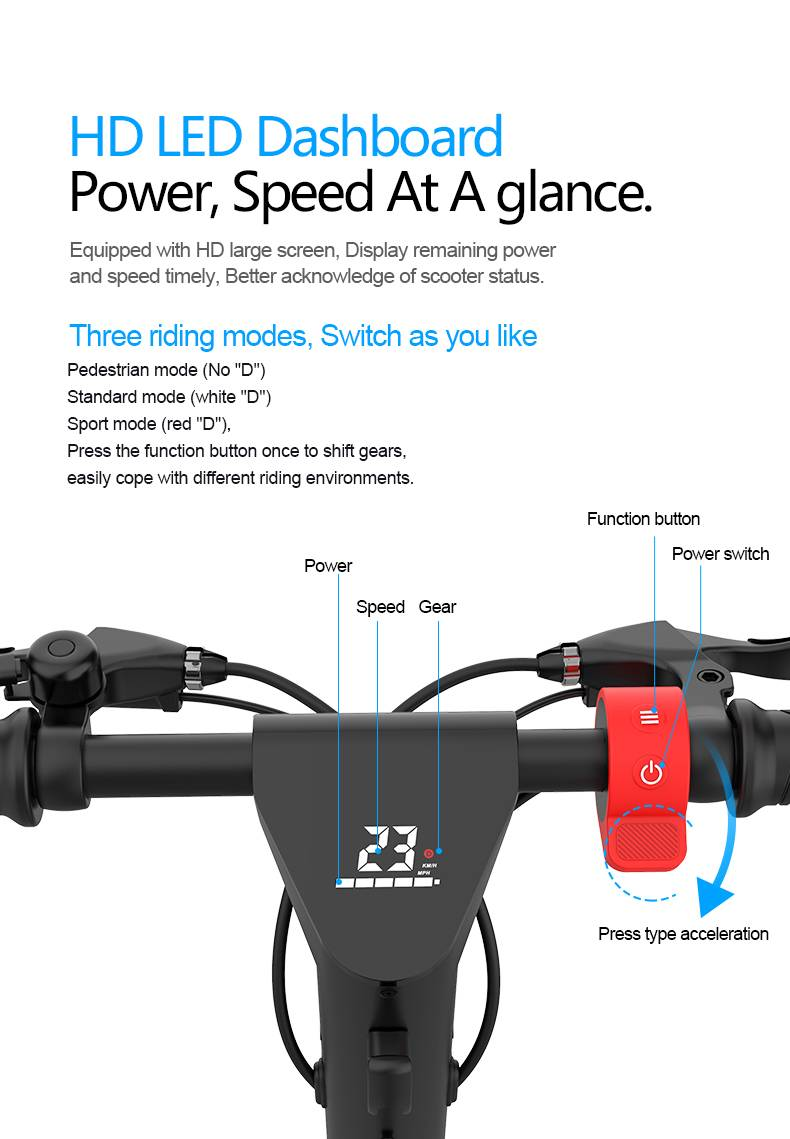 X9 Yetişkin Elektrikli Scooter 36V 500W Magnezyum Alaşımlı 2 Tekerlekli 10" 15.6Ah 40KM/H Katlanabilir Elektrikli Tekmeli Scooter Kendi Dengesini Sağlayan E Scooter Elektrikli Kaykay_voghion.com
