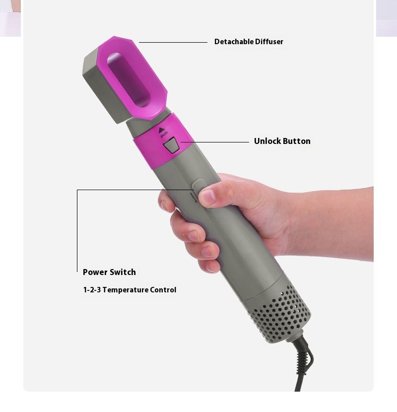 5-in-1-Haarstyler mit automatischem Keramik-Turmalin-Effekt – 10 Heizstufen, Doppelspannung (110 V – 240 V), für glattes und lockiges Haar (mehrere Farben)_voghion.com