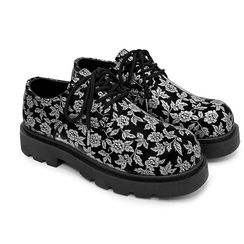 Chaussures basses décontractées en cuir pour jeunes hommes, nouvelle collection automne 2025, célébrités d'Internet_voghion.com