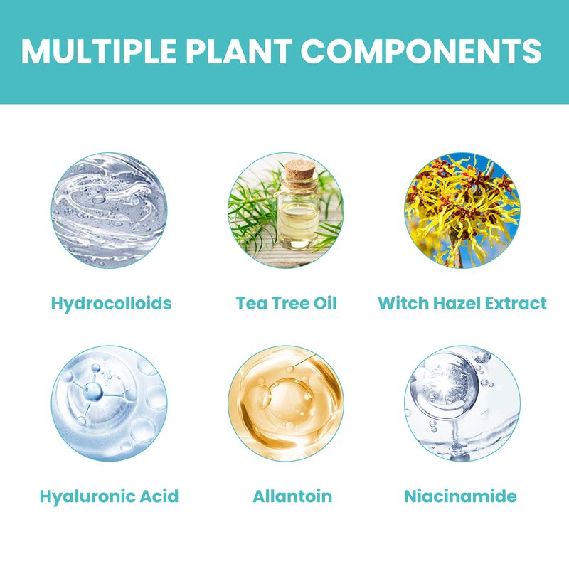 West&Month Acne Patch (300pcs) Repairs Acne And Blackheads, Cleans Pores, Is Invisible, Breathable, Concealer And Waterproof_voghion.com