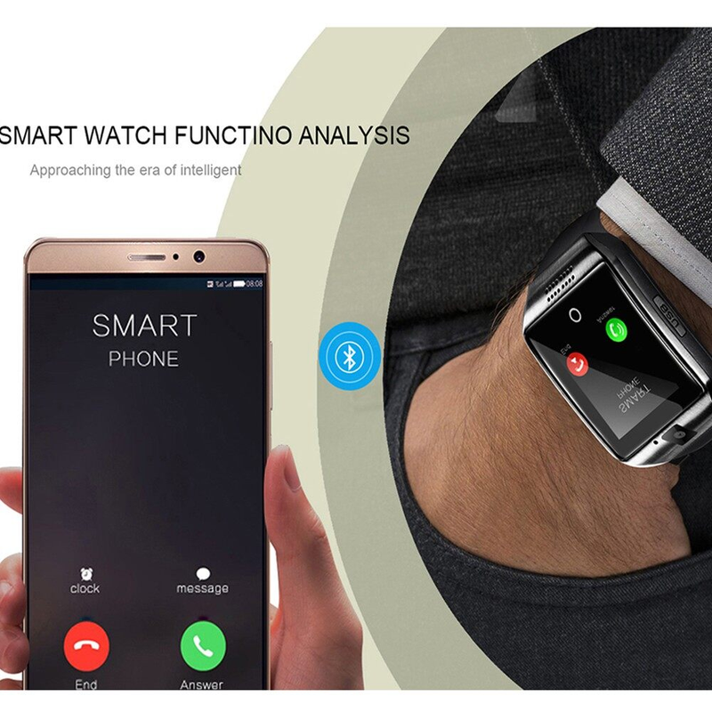 ♥ Ready Stock +FREE Shipping ♥ Q18 Smart Watch Bluetooth Touchscreen with Camera Smart SIM Card Wrist for Android Phone_voghion.com