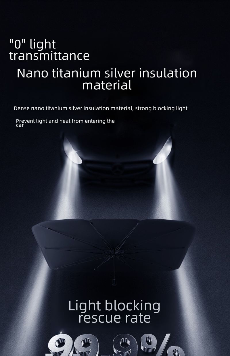 Parasolar auto parbriz față protecție solară auto izolație termică parasolar titan argintiu parasolar vară_voghion.com
