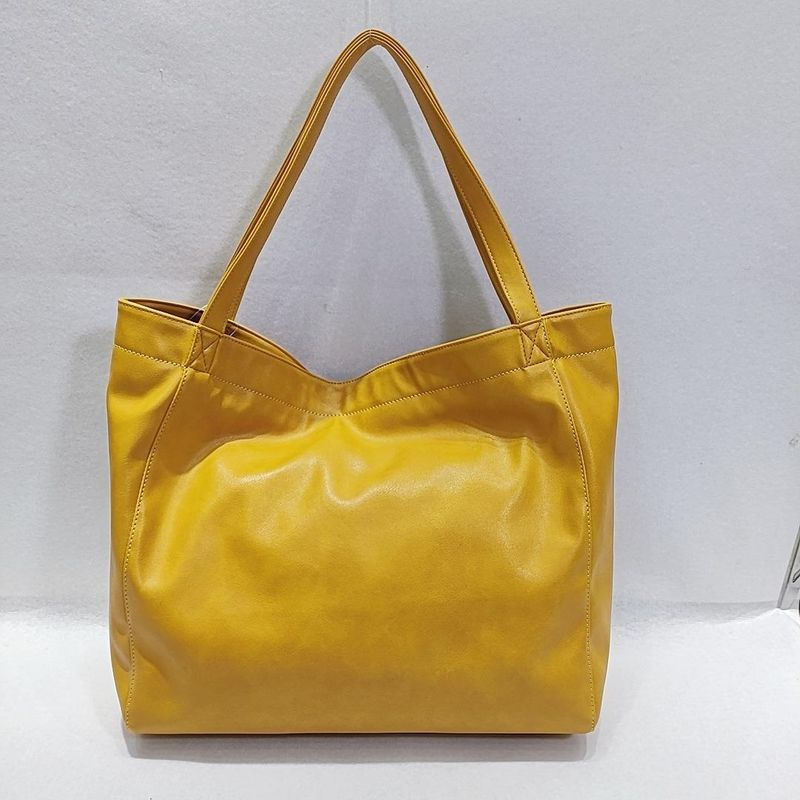 Mit Damen Tasche weiches Hand Schulter Retro Öl Wachs Leder große Kapazität 2023 neue Einkaufstasche Frauen_voghion.com