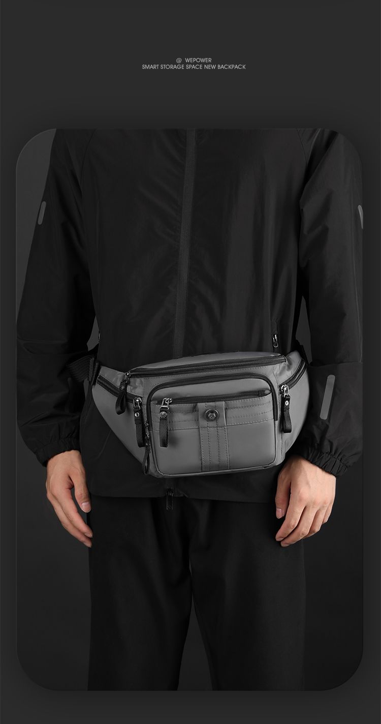 Nuovo arrivo, borsa a tracolla grande da uomo con tasche multiple, in nylon, impermeabile, per esterni, piccolo zaino_voghion.com