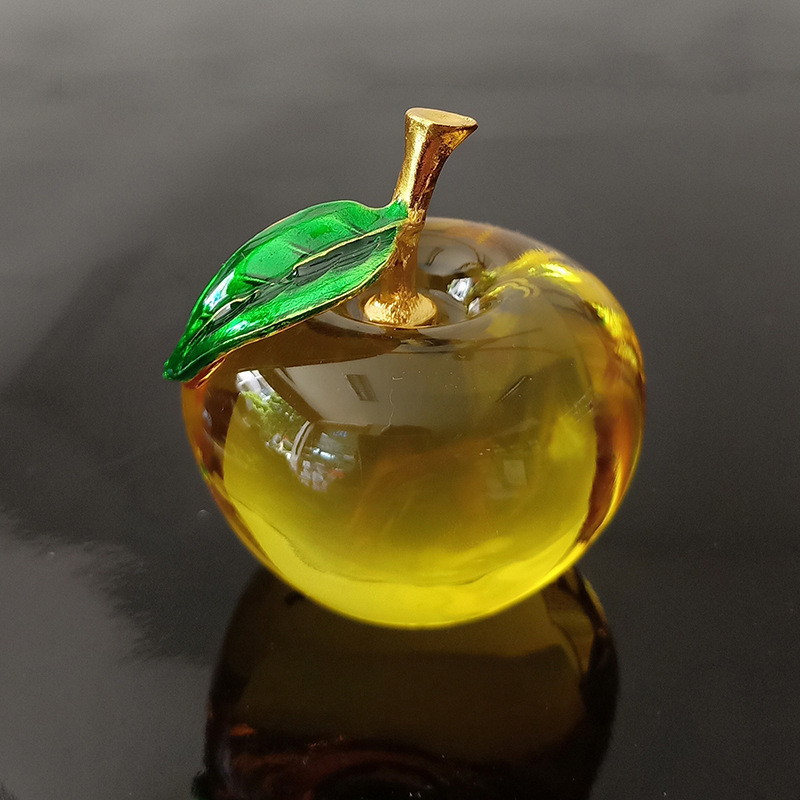 Crystal Apple Creative Gift Festival Decoration Crafts Christmas Decoration Car Home Decoration_voghion.com