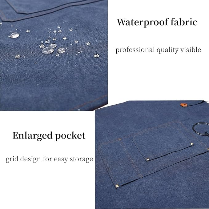 Multi-Zweck Schirtech waasserdicht Greaseproof Stot Taille Kichen Aarbecht Commercial Cowboy Schürze_voghion.com