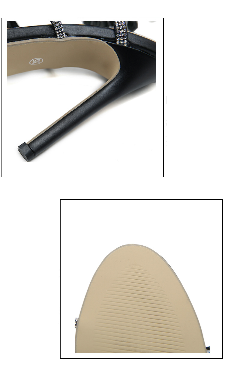 Dámské boty Univerzální sandály s drahokamovými jehlovými podpatky, sexy velké kamínkové boty ve tvaru hada vinutí velké vysoké podpatky_voghion.com